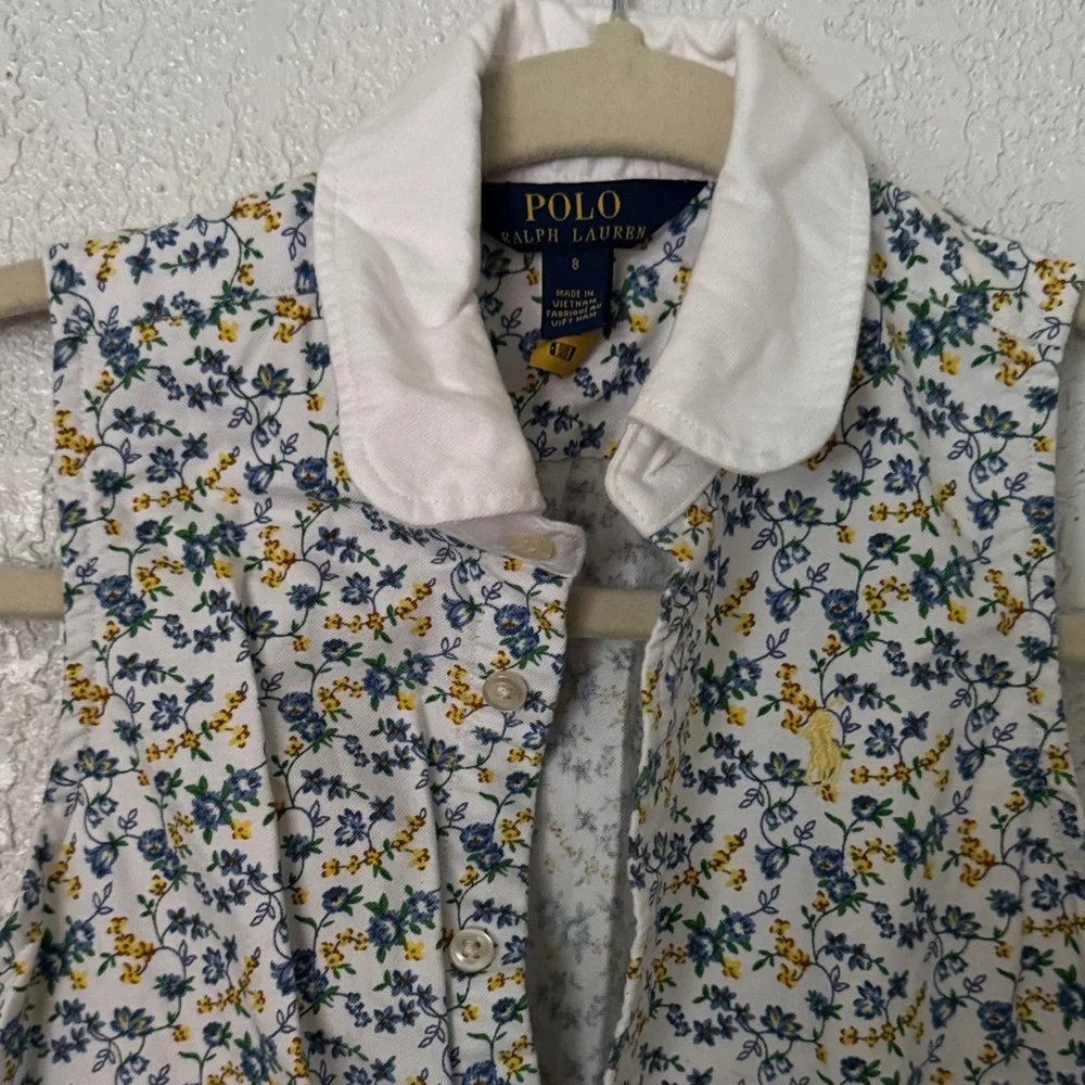 Ralph Lauren Blue Floral Kids Dress